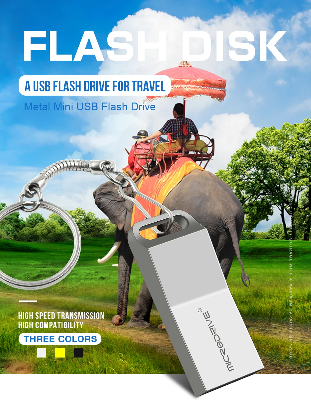 Флешка 32GB USB флеш-накопитель 128GB флеш-накопитель 64GB usb2.0 флешка 16GB 8GB 4GB флеш-память usb флешка с кольцом для ключей