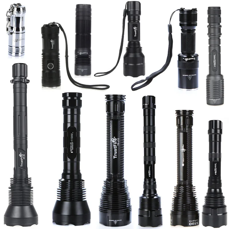 TrustFire C8-T6 2000LM CREE XML-T6 5-режимный светодиодный вспышка светильник износостойкий фонарь светильник по 18650 Батарея для самообороны