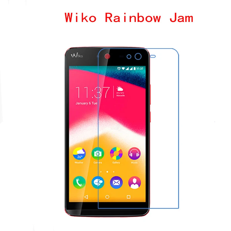 Оригинальная защитная пленка для WIKO RAINBOW JAM HIGHWAY ультратонкая из закаленного