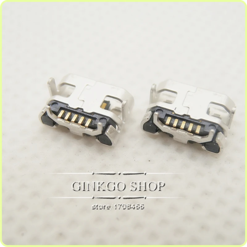 5 шт./лот 4 фута DIP 5P SMD микро USB разъем V8 порт зарядки гнездо маленький быстроходный