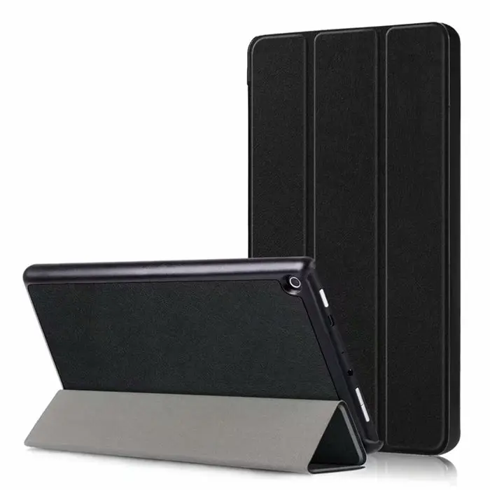 Black Для Amazon New Fire HD8 из искусственной кожи тонкий 8 ''планшетный ПК чехол-подставка для Amazon Fire HD8 HD 8 Smart Sleep Skin Funda - Цвет: Black