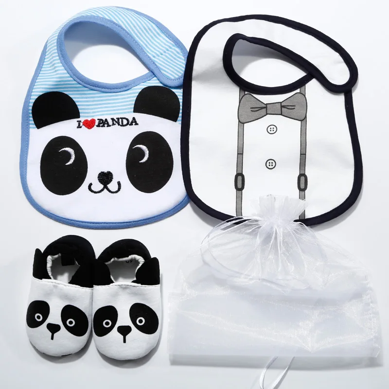 3 шт./пакет детская обувь два нагрудника сумка из пряжи для мальчиков и девочек 0 18