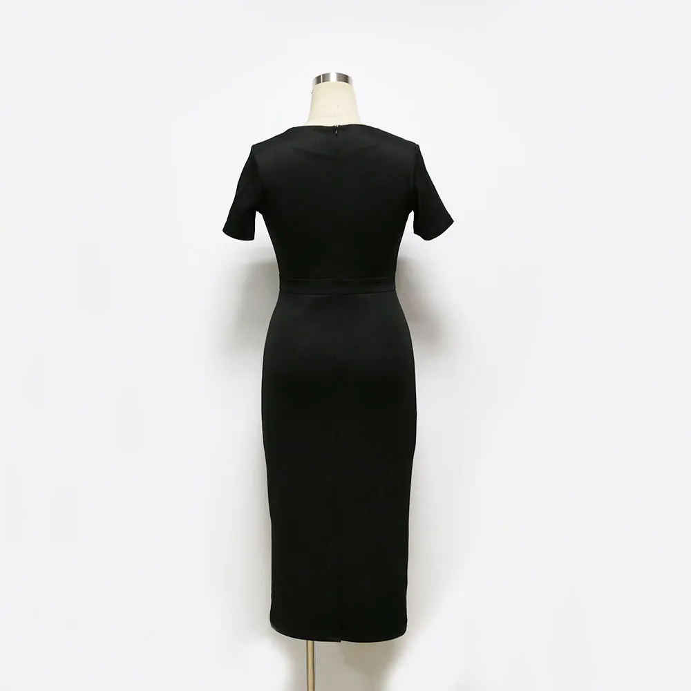 Women Work Wear Lace Dress 2017 New Knee Length Victoria Style Office woman Elegant Bodycon Square Collar Pencil Dresses XXXL | Женская