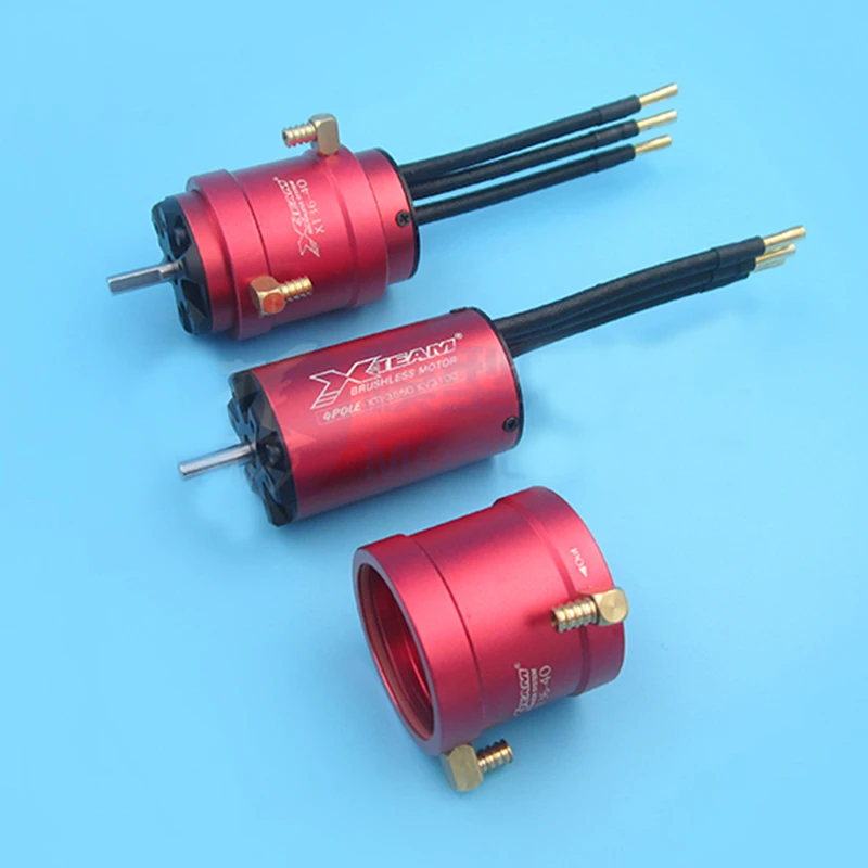 1pcs RC Model Boats 4-pole 3660 Brushless Motor KV1650 KV2100 KV3100 High Power Motors w/Water-cooling Jacket Shaft Dia 5mm | Игрушки и