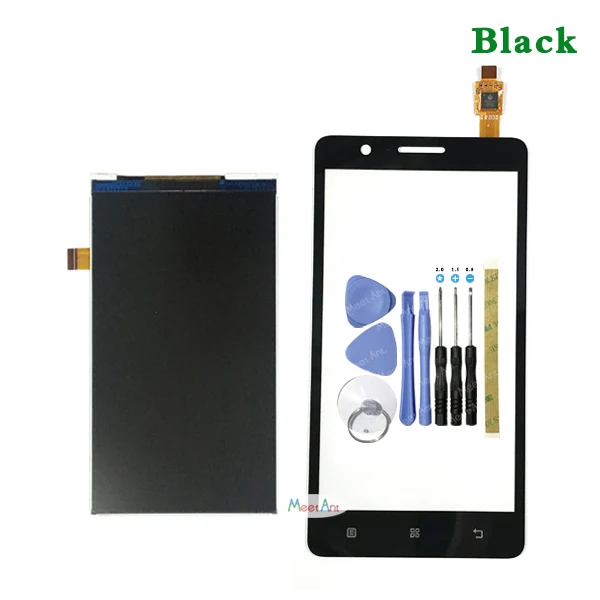 LCD and Touch Black Высокое Качество 5," для lenovo A536 ЖК-дисплей с сенсорным экраном дигитайзер Датчик - Цвет: LCD and Touch Black