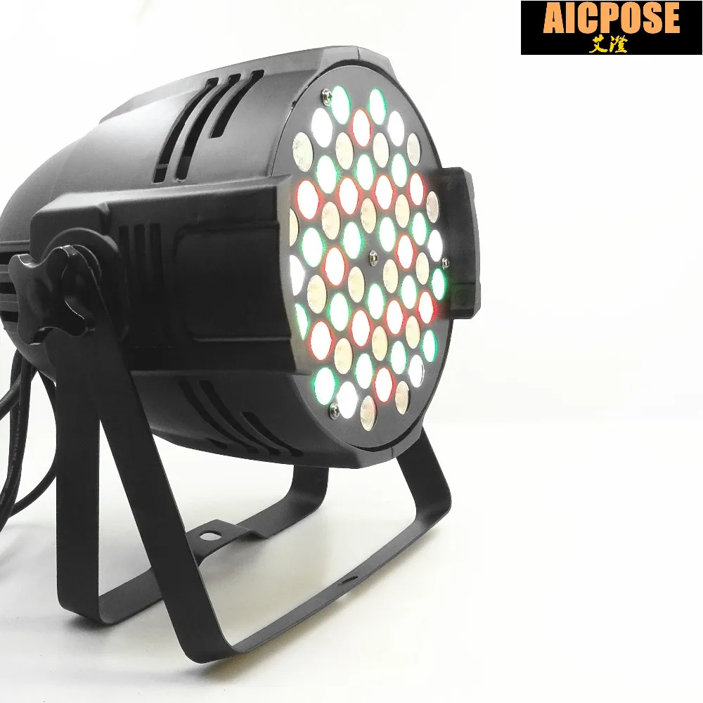 30 шт./лот 54x3 Вт led Par огни RGBW плоские par dmx512 дискотечные LED сценический свет стирка