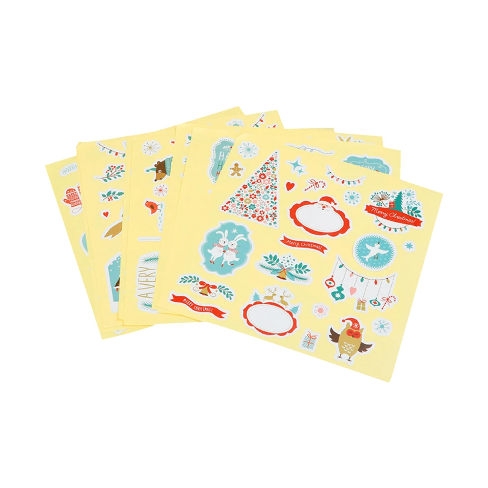 8 шт. Рождественский Подарочный ярлык наклейки Рождество самоклеющиеся подарок