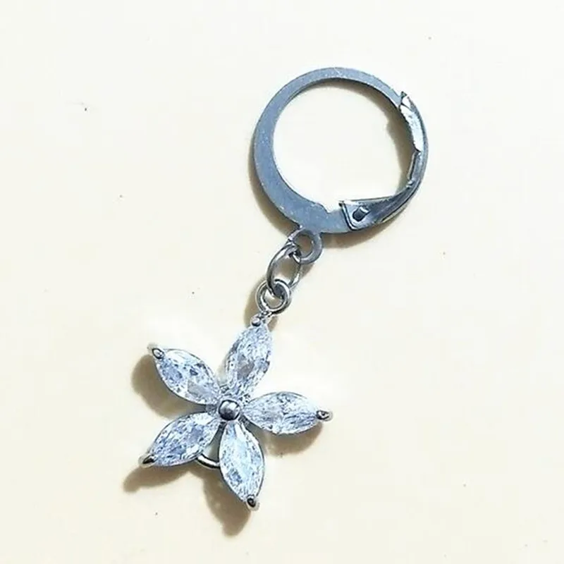1PCS 1 шт. KPOP Bangtan Boys альбом JIMIN Хрустальный цветок корейские сережки-шпильки ювелирные изделия аксессуары для мужчин и Wo мужчин s - Окраска металла: 1PCS