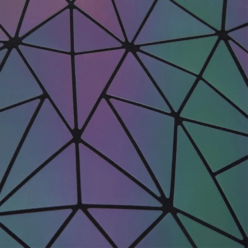 

Fashion Luminous Bag 2019 New Bag Women Geometry Totes Sequins Mirror Saser Plain Folding Luminous Handbag