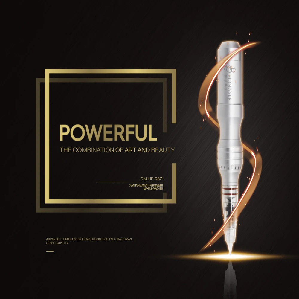 

Biomaser HP-500 Permanent Makeup Machine Tattoo Pen for Eyebrow/Eyeline/Lips Electric Stable Durable Tattoo Gun dermografo Car