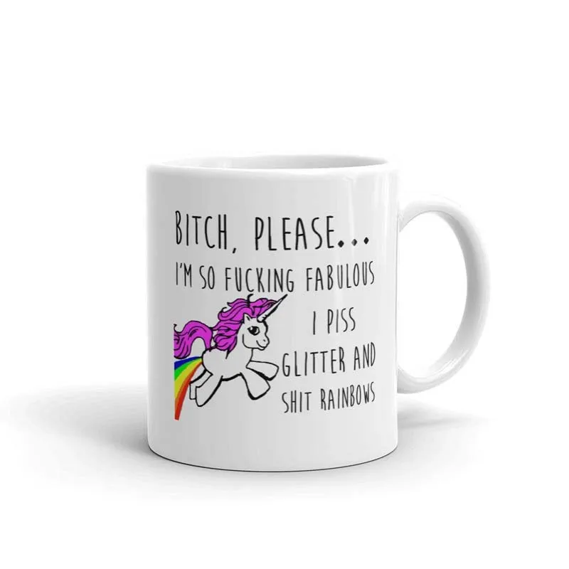 Пожалуйста я так сказочная забавная кружка белая 11 унций. Новинка кофейная
