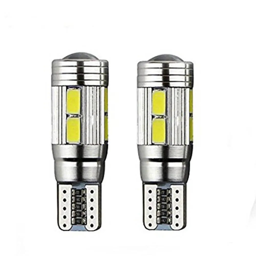 YSY 2 шт. Тюнинг автомобилей T10 5630 10smd Led Canbus светодиодные лампы светильник W5W лампа