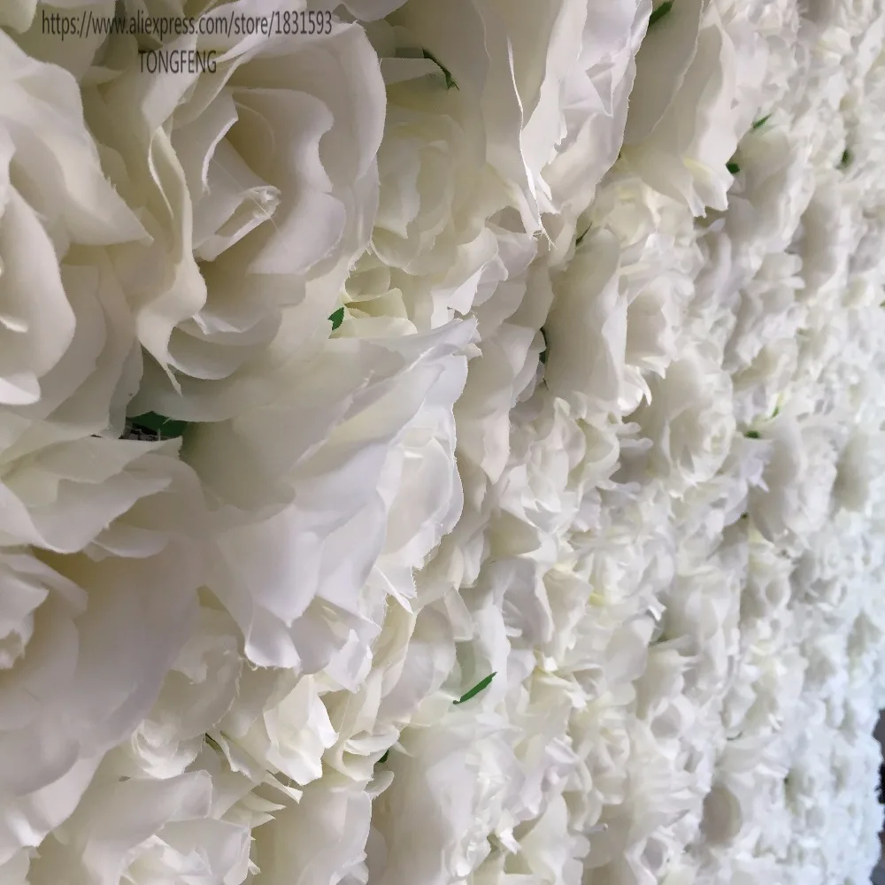 24 шт./лот искусственного шелка Гортензия цветок розы стеновые панели Runner
