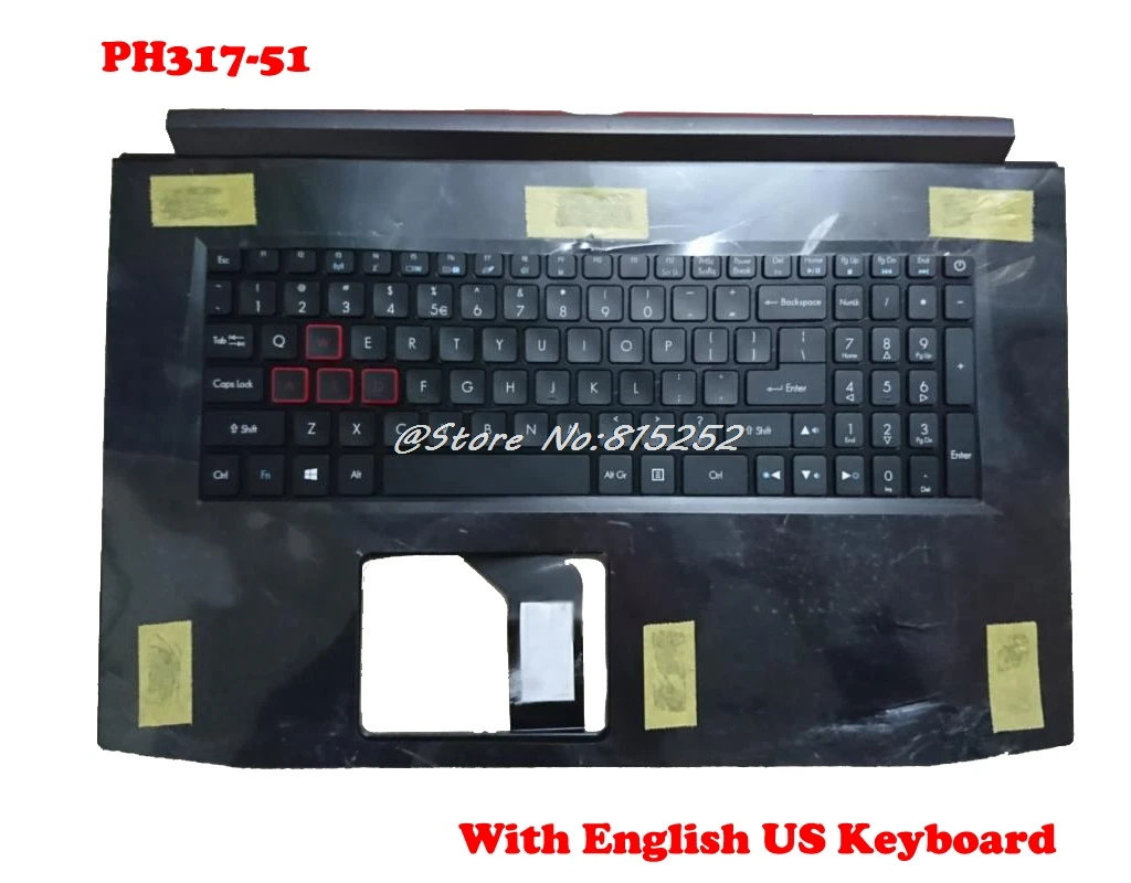 Упор для рук и Клавиатура США для ACER для Predator Helios серии 300 PH317-51 Новинка 95% VX15 VX5-591G 6B. GM1N2.001 AP222000700 английский