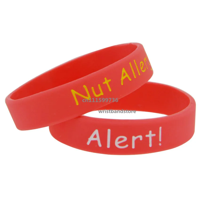 1 шт. гипоаллергенный силиконовый браслет 5 цветов|allergy wristband|allergy alert braceletnut allergy