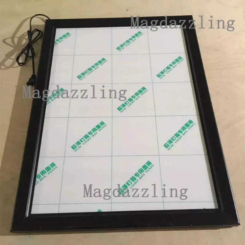 A1 размер черная светодиодная светящаяся рамка для фотографий задняя подсветка
