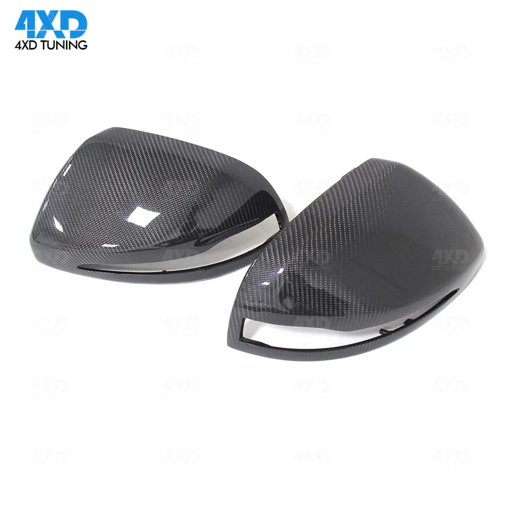 Углеродное зеркало заднего вида без и с светодиодный светильник Стайлинг для