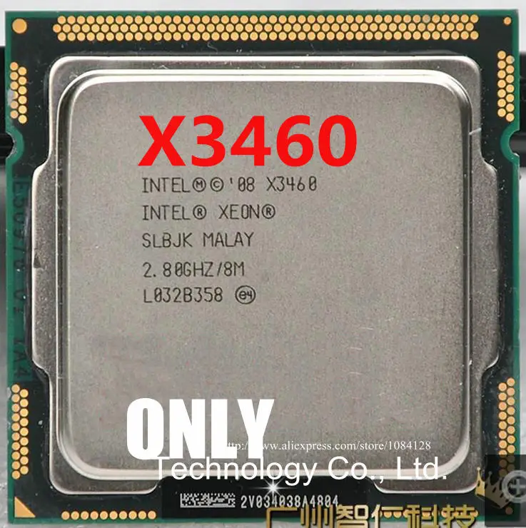 Бесплатная доставка четырехъядерный серверный процессор lntel Xeon X3460 2 8G/8M/2 5G LGA1156|cpu