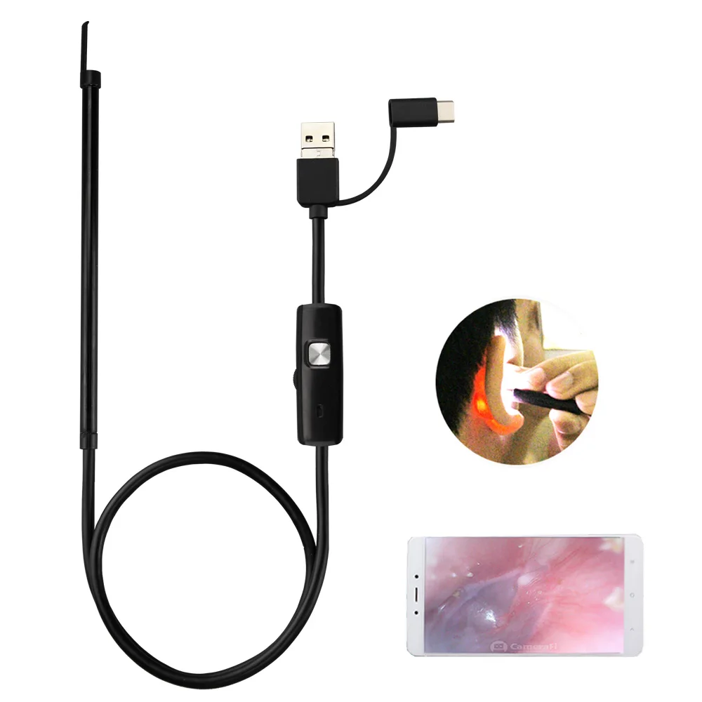 P410 3 в 1 USB инструмент для чистки ушей эндоскоп HD визуальный многофункциональная