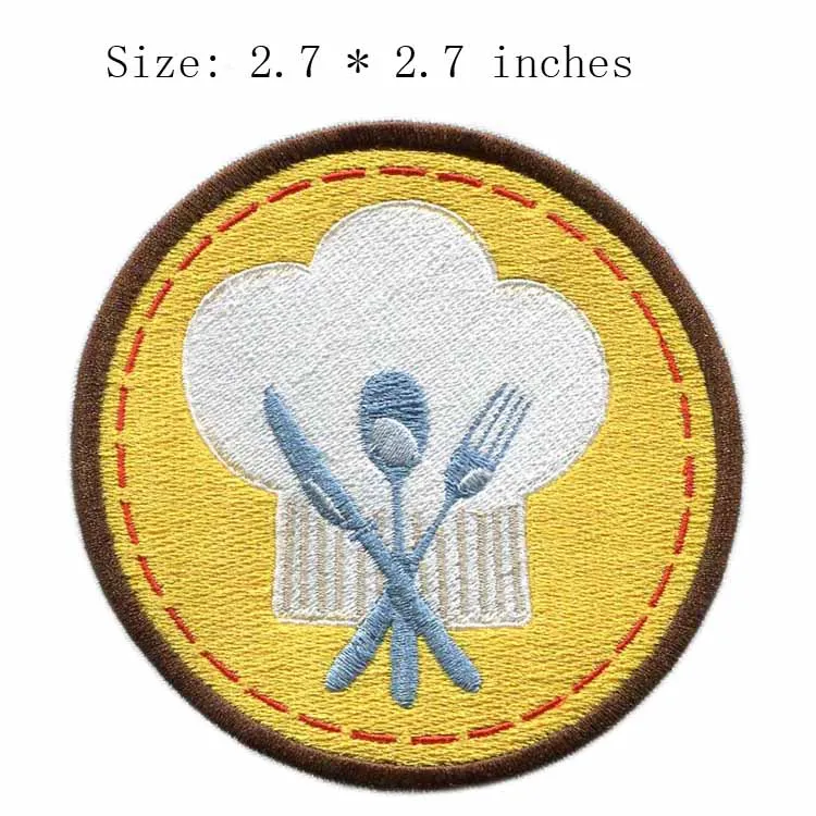 

knife and fork 2.7"wide embroidery for holiday/travel/delicious