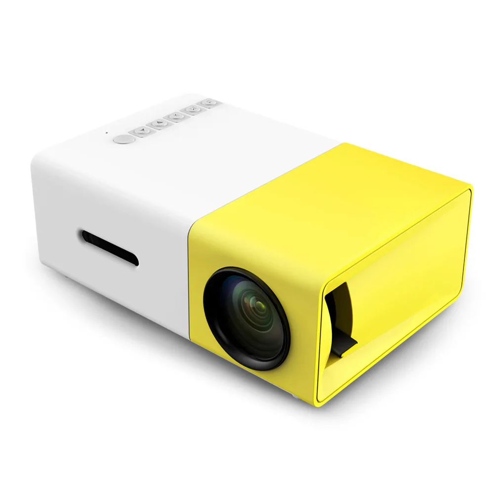 YG300 YG-300 ЖК-проектор полный HD видеопроектор светодиодный 400-600LM 320x240 1080 P