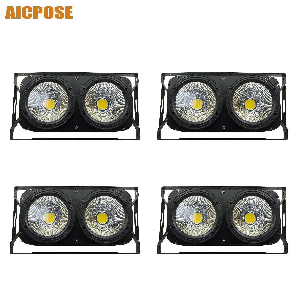 4 шт./лот 2x100 Вт Высокая мощность LED COB 2 глаза Блиндер Освещение сценическое