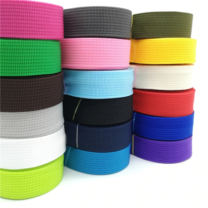 

5 yards 25mm Canvas Ribbon Belt Bag Webbing Nylon Webbing Knapsack Strapping Sewing Bag Belt Accessories