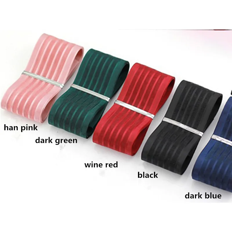 25 мм/2 5 см Высокое качество полосатая пряжа ленты ручной работы ребристая Лента