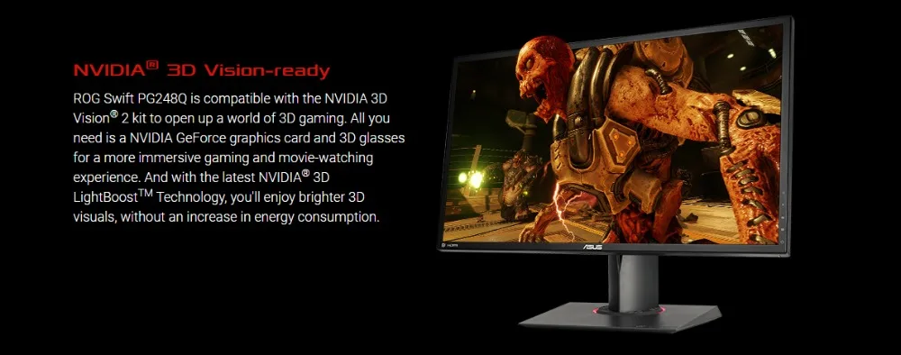 ASUS ROG SWIFT PG248Q 2" Full HD 1ms 180Hz DP HDMI Уход за глазами G-SYNC eSports игровой монитор с DP и HDMI портами