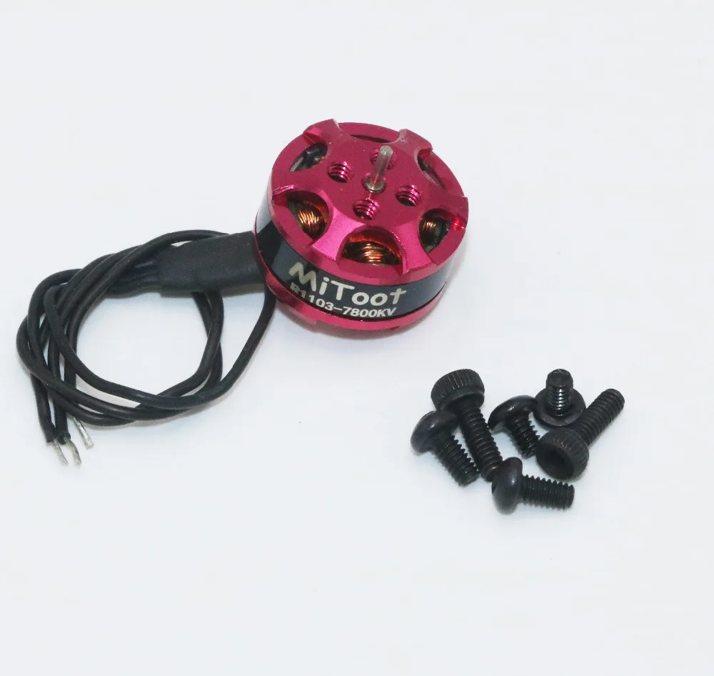 4 шт./лот Mitoot 1103 7800kv 2 3s мини бесщеточный двигатель для RC 80 90 100 мм 120 Мини
