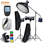 Godox QT600II 3x600WS Встроенная беспроводная система X Studio высокоскоростсветильник вспышка ing Kit с Xpro триггером, осветительной стойкой, стрелой