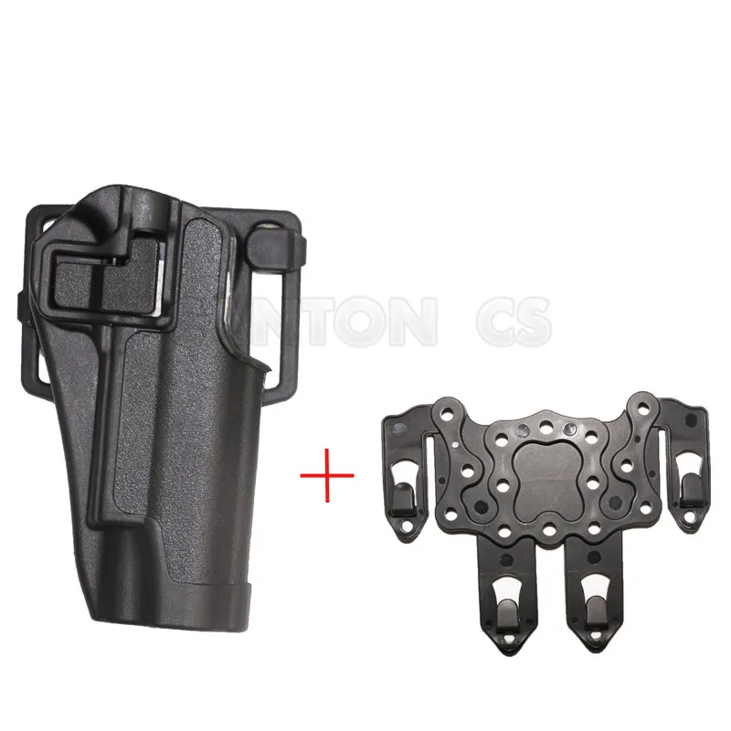 Holster and molle CQC Тактический Армии Кольт 1911 пояс кобура Открытый Охота стрельба военный страйкбол пистолет кобура для Кольт 1911 - Цвет: Holster and molle