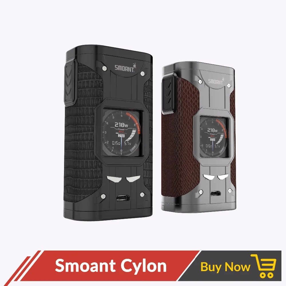 Оригинальный smoant Cylon 218 W TC Box Mod питание от двойной батареи 18650 Без с экраном для