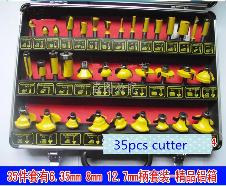 35 PCS Woodworking Cutting Tools/ Engraving machine bits/Engraving bits/ engraving blates