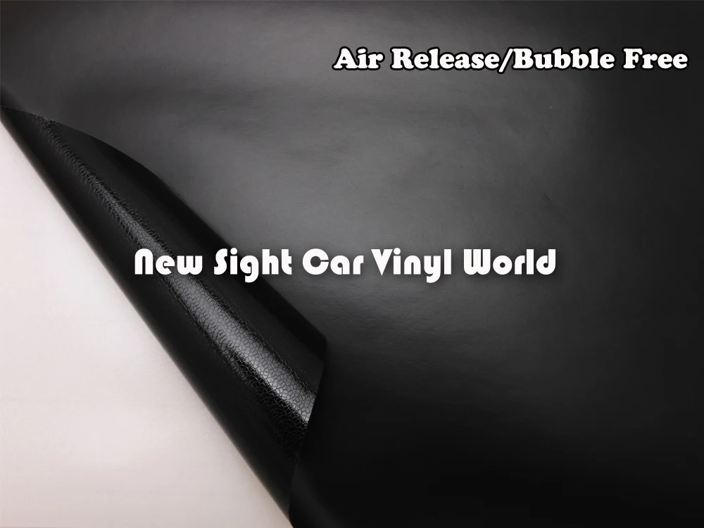 Высококачественная Черная матовая Автомобильная виниловая пленка Виниловая