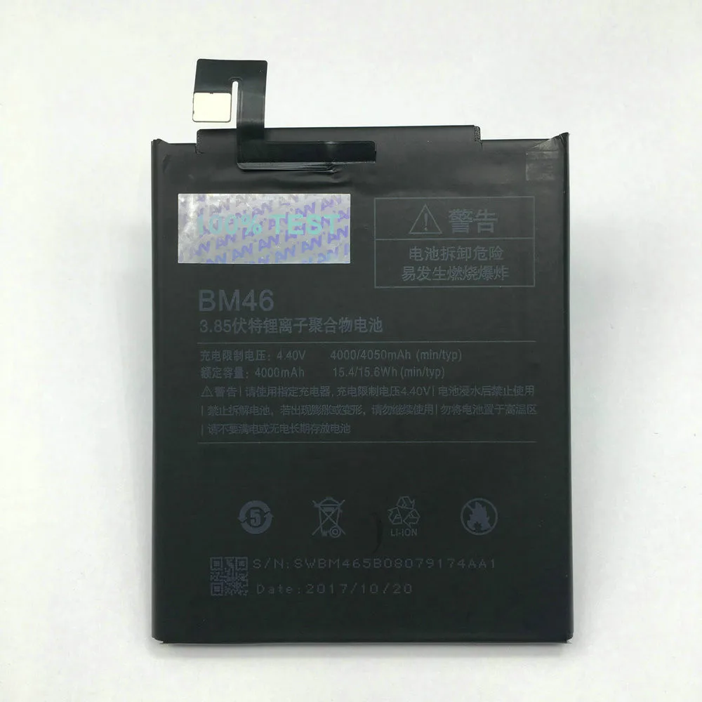 BM46 батарея для мобильного телефона Xiaomi Redmi Note 3 Замена аккумуляторных батарей Bateria