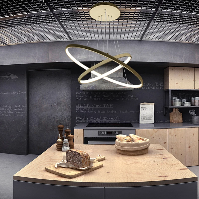 Современный алюминиевый подвесной светодиодный светильник новинка окрашенный