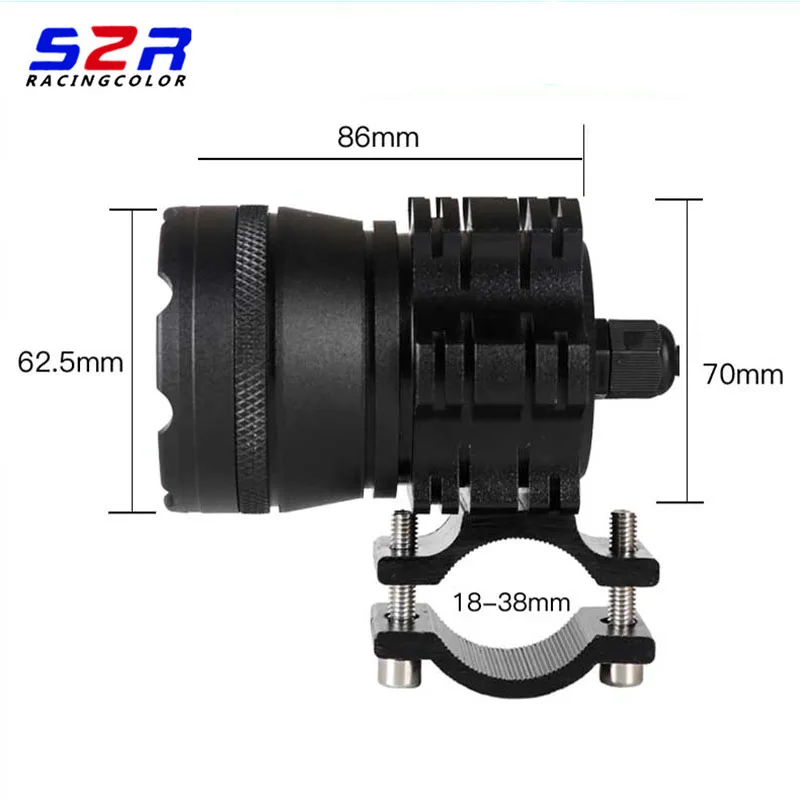 Светодиодная мотоциклетная фара S2R 36 Вт 6500 К 300 м| |