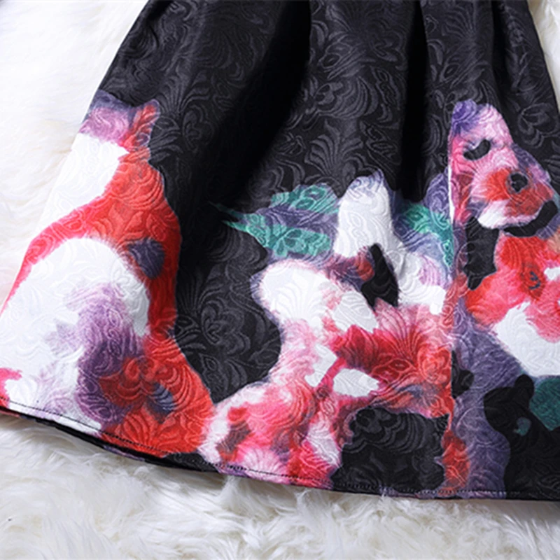 Летний Стиль 2016 Новая Европа Женщины Платье Повседневная Весна Урожай Цветочные