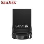 Двойной Флеш-накопитель SanDisk Ultra Fit USB 3,1 флэш-диск до 130 МБс. флеш-накопитель 16 ГБ 32 ГБ 64 ГБ 128 Гб флэш-памяти USB флэш-накопитель