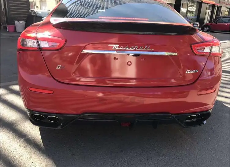 Углеродное волокно передний и задний бампер спойлер Диффузор Крышка для Maserati Ghibli