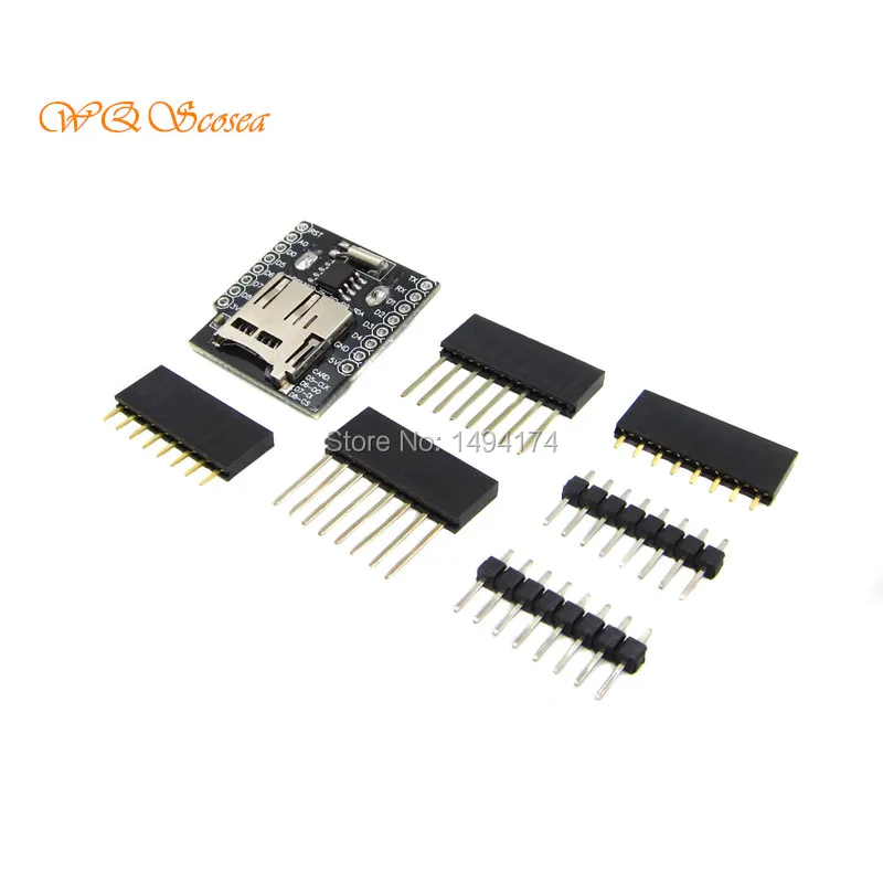 WQScosea Q8S 365 в режиме реального времени щит регистратора данных для Micro SD Wemos WiFi D1 Mini
