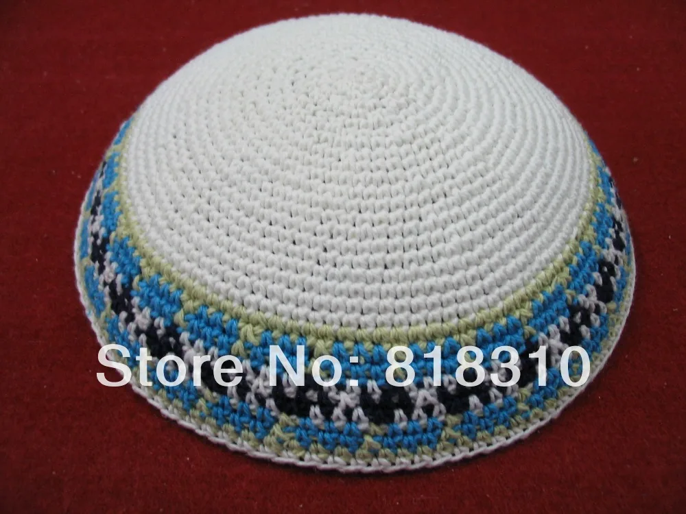 DMC трикотажная пряжа ручной работы KIPPAH KIPPOT 16/17 см|knit yarmulke|handmade knitkippah yarmulke |