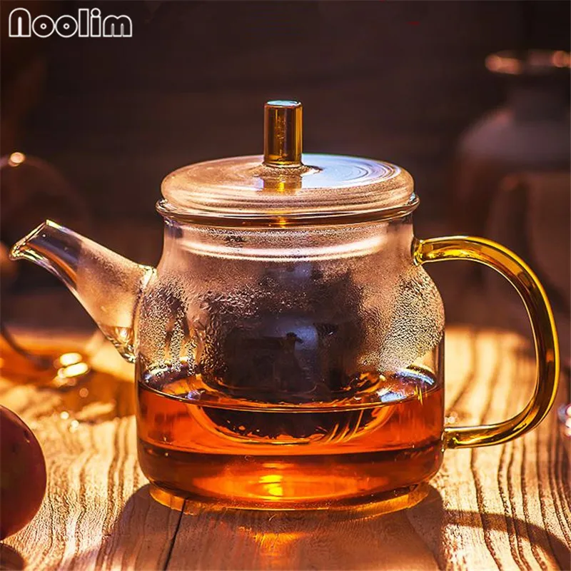 Высококачественный термостойкий стеклянный чайник с фильтром для офиса и дома