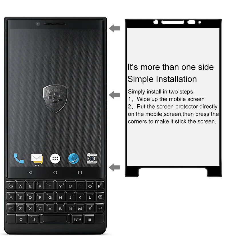 2 шт./лот для BlackBerry Key One закаленное стекло 9H 2.5D Защитная Пленка премиум класса для BlackBerry KEYtwo Key 2 Two Athena 4,5"