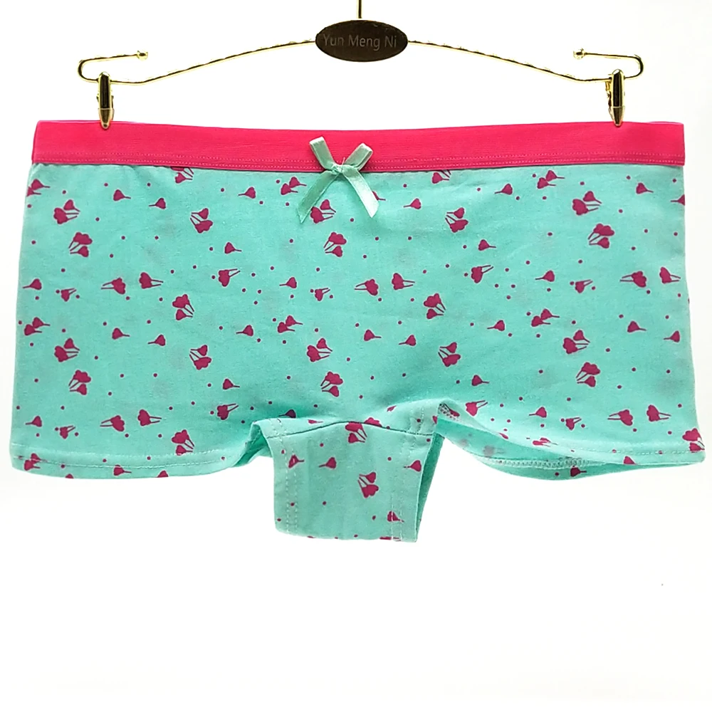 Лидер продаж Мода Boyshorts женщина нижнее белье хлопковые трусики сексуальное женское бельё Femme принтом Pink Boxer Для женщин интимные трусики