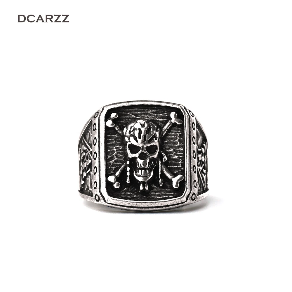 Кольцо Пираты Карибского моря с черепом Капитан Джек 3D кольцо в стиле стимпанк