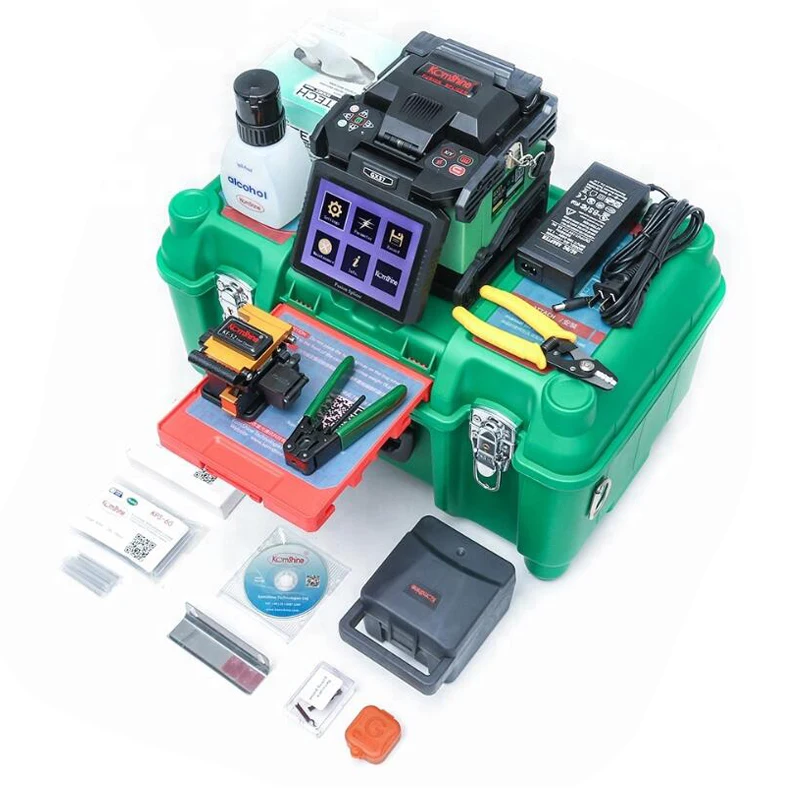 ZHWCOMM GX37 Optic Fusion Splicer FTTH Waterproof splicing machine fiber optic Welding Machine Multi Languages | Мобильные телефоны