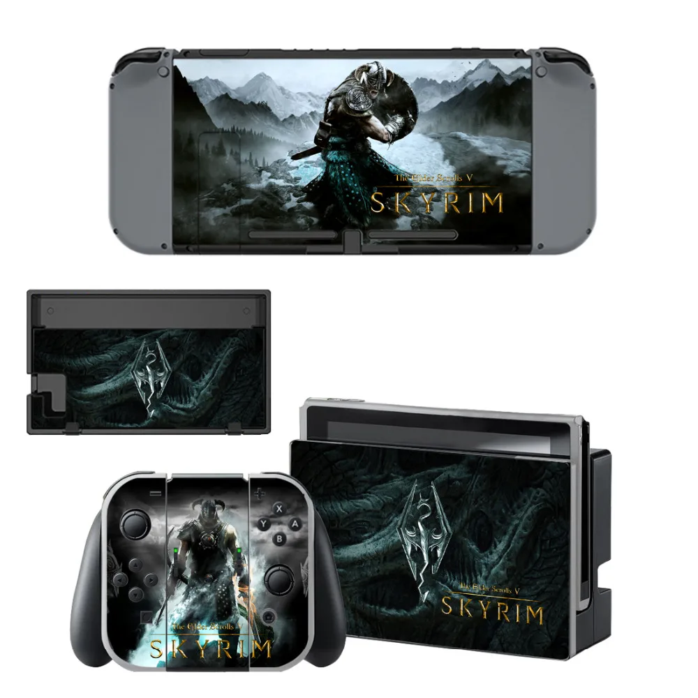 The Elder Scrolls V Skyrim кожи Стикеры наклейка Для Nintendo консолью коммутатора и контроллер