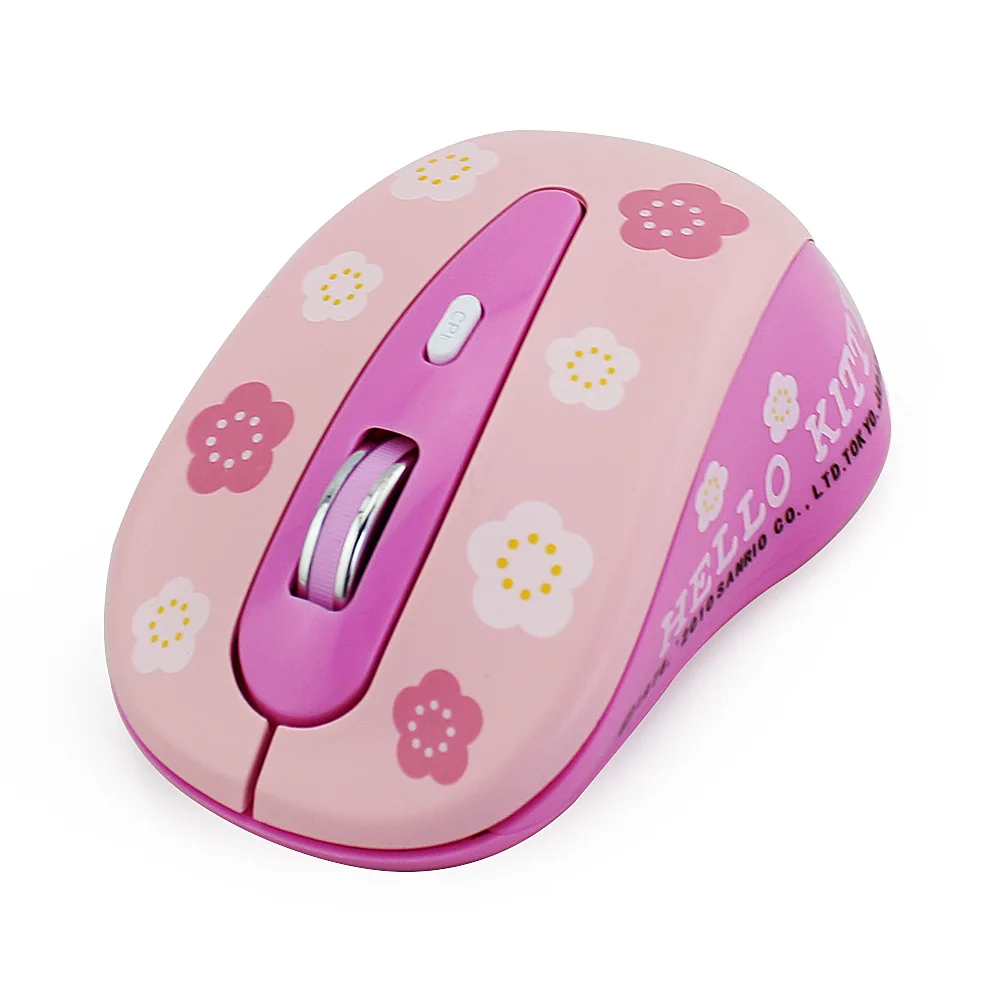 Горячие продажа 2.4 Г USB Игровая Мышь Сем Fio 800-1000-1600 ТОЧЕК/ДЮЙМ Hello Kitty Мыши